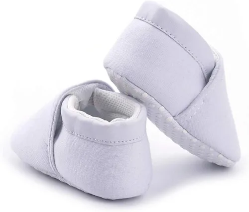 Vista 4 de Zapatos de bautizo de cruz suave para bebés y niños pequeños