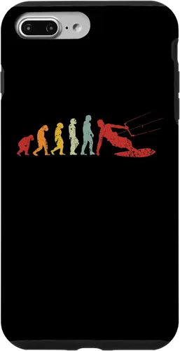 Vista 9 de iPhone 15 Retro Kitesurf Kite Surfer Evolution Boarding Ape Kitesurfer Case