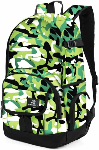 Vista 42 de Mochila escolar estilo Rickyh, mochila de viaje para hombres y mujeres, mochila ligera con compartimento para portátil, Tamaño único