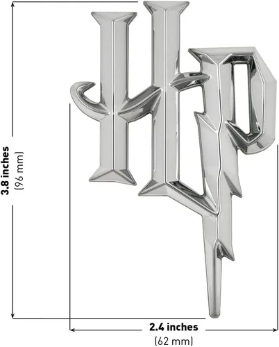 Vista 2 de Fan Emblems Harry Potter 3D HP Logo Insignia del coche (cromo)