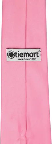 Vista 31 de tiemart Corbata de color sólido para hombre Longitud estándar