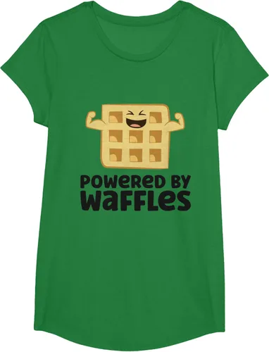 Vista 48 de Camiseta de gofres para el desayuno con diseño de gofres, Blanco, S