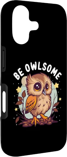 Vista 3 de Funda para iPhone 17 con diseño de humor de búho para los amantes de las aves nocturnas