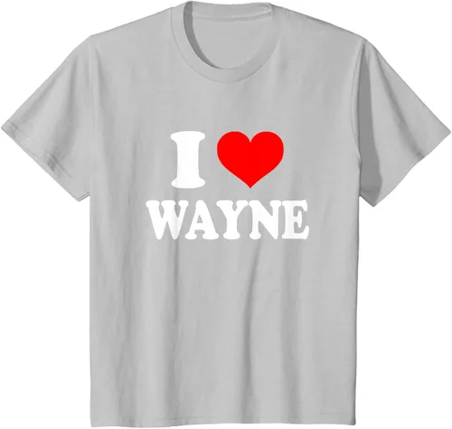 Vista 62 de Wayne - Camiseta I Heart Wayne - I Love Wayne, Negro, S