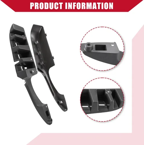 Vista 6 de Manijas de puerta izquierda derecha/interior para Chevy Express 1500 2003-2014 / Durable/plástico / 1 par/gris
