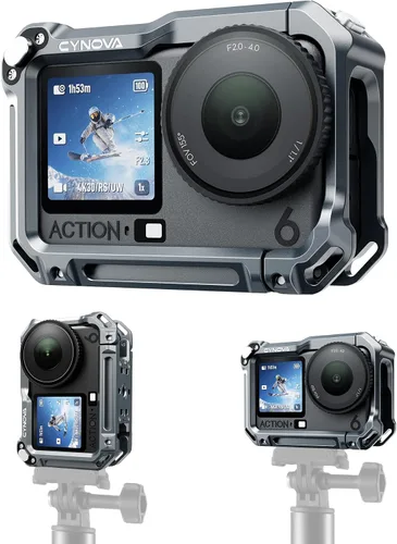 Vista 10 de CYNOVA Insta 360 X4 - Marco utilitario con cubierta de silicona para lentes