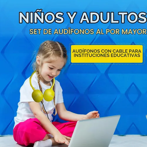 Vista 2 de 1 paquete de auriculares de goma con cable con conector de 0.1 in, color negro