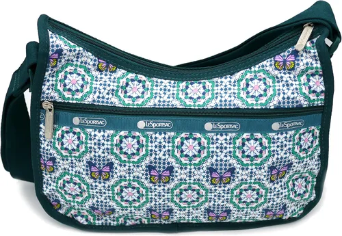 Vista 2 de LeSportsac Bolso bandolera clásico Hobo en mosaico de mariposa Mosaico de mariposa Bolso cruzado clásico Hobo