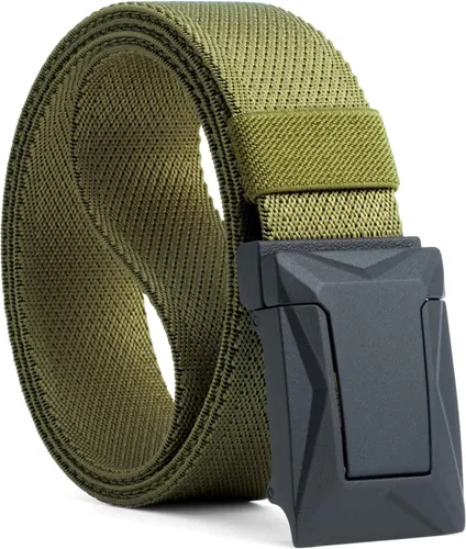 Vista 15 de Auto Lock Ratchet Belt for Men Elegant Dressing Belt Buckle 1.5" Wide Elastic Nylon Tactical Belts Thicker