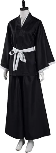Vista 2 de KoleGoe Disfraz de anime Kuchiki Ruki para mujer, disfraz de cosplay japonés para Halloween