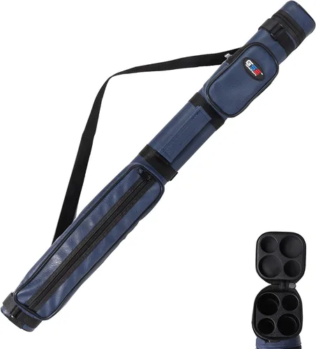 Vista 13 de GSE Games & Sports Expert Estuche de transporte para taco de billar duro de lujo 2x2, estuche para taco de billar, accesorios de billar