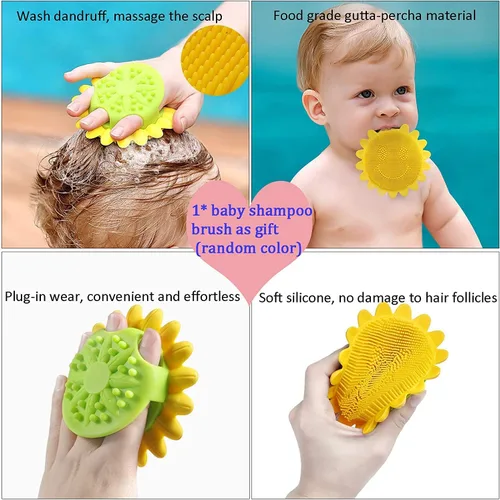 Vista 6 de Mambobaby Flotador de piscina para bebé con toldo y cola, flotador de natación para bebé, no inflable, flotador sólido para bebé, mejorado, suave