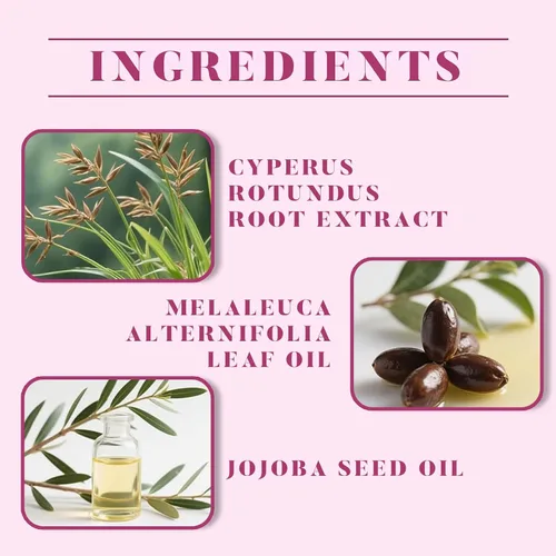 Vista 7 de Aceite Renovia Cyperus Rotundus, aceite Cyperus Rotundus para depilación, hidrata y calma, suaviza la piel, reduce el crecimiento del vello
