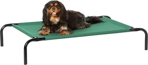 Vista 14 de Amazon Basics - Cama elevada refrescante y transpirable para mascotas, extra grande (60.1 x 37.1 x 8.9 pulgadas), 1 unidad, color gris
