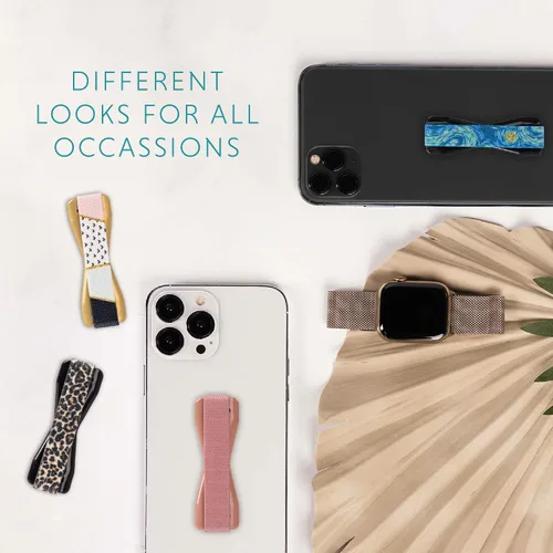 Vista 5 de LOVEHANDLE - Asidero universal para teléfono para la mayoría de los teléfonos inteligentes y tabletas miniaturas, colección de diseño popular, 2