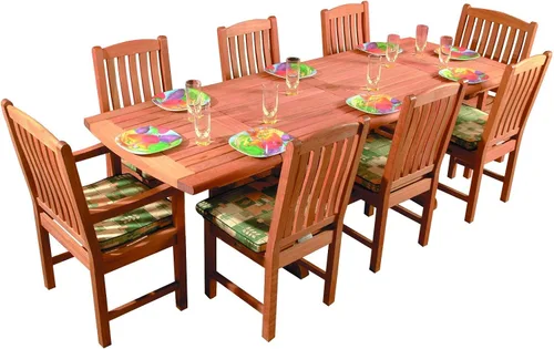 Vista 5 de Bosmere Funda ovalada/rectangular para mesa y sillas, 126 pulgadas de largo x 75 pulgadas de ancho x 37 pulgadas de alto Verde