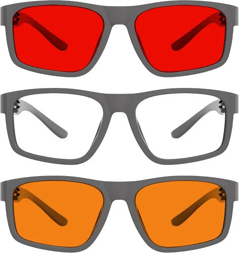 Vista 336 de Eyekepper Gafas de luz azul para hombre y mujer, paquete de 6 lentes Pilot Paquete de 6 color mezclado