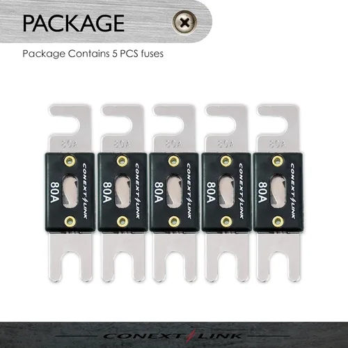 Vista 5 de ANL80-5 80 A Amp ANL Fusible de hoja niquelado paquete de 5