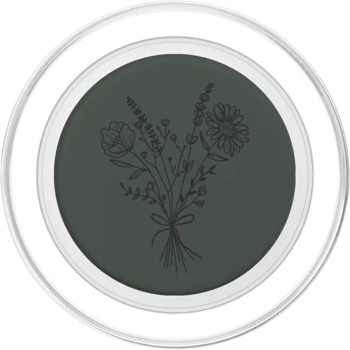 Vista 2 de Midnight Green Wildflower Floral Flower Design PopSockets PopGrip for MagSafe