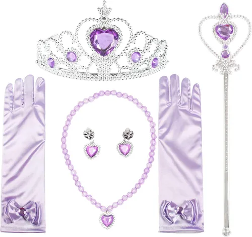 Vista 3 de ReliBeauty - Disfraz de princesa de manga corta para niña