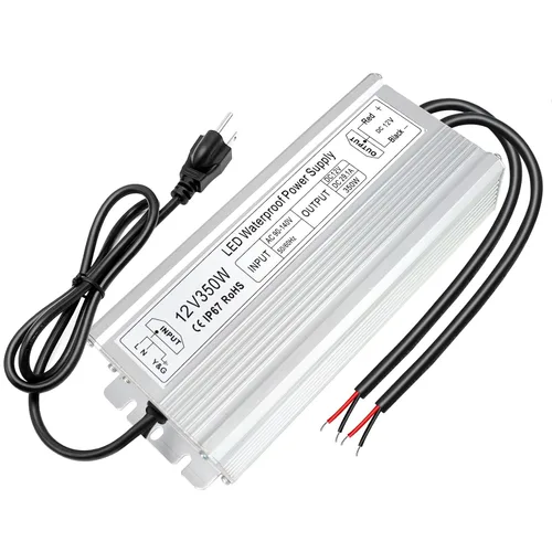 Vista 13 de inShareplus Fuente de alimentación LED de 12 V, 30 W IP67 controlador impermeable para exteriores, CA 110-260 V a CC 12 V 2.5 A transformador