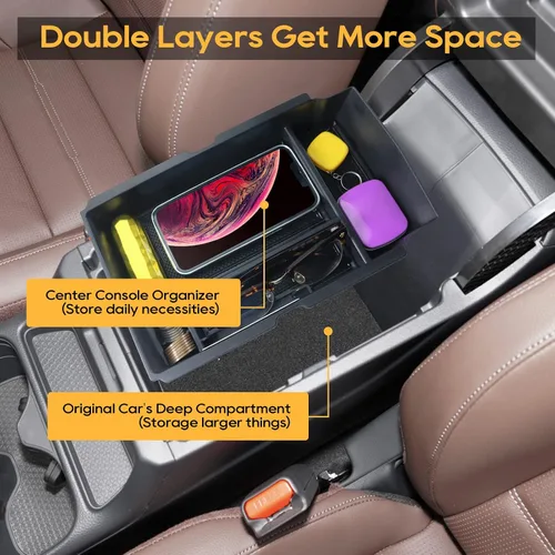 Vista 3 de LFOTPP 2023 2024 2025 2026 CRV Organizador de consola central para Honda CRV Bandeja de consola para Honda CRV EX/EX-L/Hybrid Sport/Hybrid