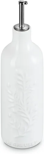Vista 9 de Le Creuset - Botella de cerámica Colección Olive Branch para aceite, 20 onzas, Sal marina Sea Salt