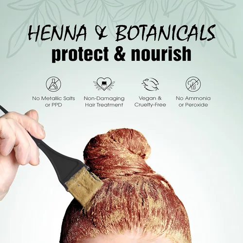 Vista 6 de Light Mountain Tinte y acondicionador para el cabello de henna, tinte para el cabello con especias ámbar rojo para hombres y mujeres, polvo orgánico