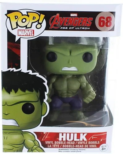 Vista 2 de Figura de vinilo de Hulk con cabeza redonda de película Funko POP: los vengadores 2 de Marvel.