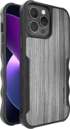 Vista 53 de Smartish Funda para iPhone 12 Pro Max Armor - Gripzilla [resistente + protectora] Funda de agarre delgada y resistente - Black Tie Affair