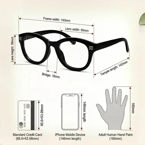 Vista 2 de Eyekepper Gafas de lectura 0.0, lectores para mujer, ojo de gato negro Lupa de gran tamaño para mujer, elegantes lentes de lectura con bisagras