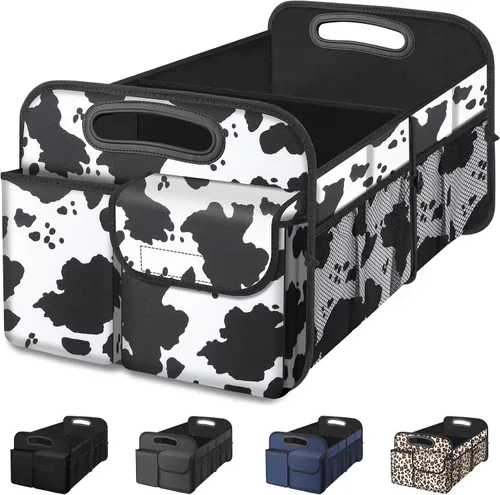 Vista 21 de Femuar Organizador de maletero de gran capacidad, accesorio impermeable para coche, antideslizante, plegable, adecuado para todos los vehículos