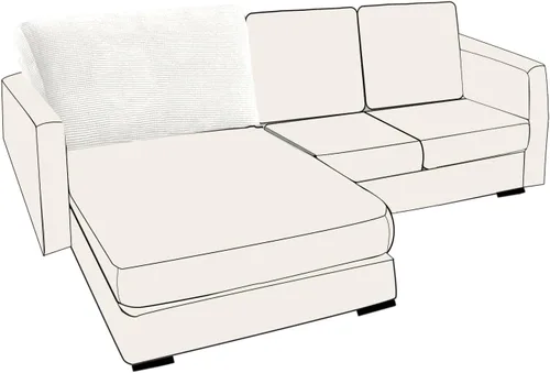 Vista 64 de UNBBRRL Fundas de cojín de asiento para sofá, elásticas, funda de cojín individual para sofá, fundas de cojín para sofá, fundas de héroe protegen