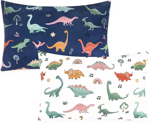 Vista 10 de Paquete de 2 fundas de almohada para niños pequeños, 13 x 18 pulgadas, funda de almohada de viaje para niños con cierre de sobre, fundas de almohada