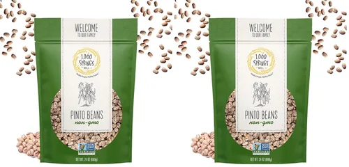 Vista 7 de 1000 SPRINGS MILL - Frijoles pintos sin OMG Se utilizan para sopas, guisos, salsas, chile, burritos, frijoles refritos y más Frijoles pintos