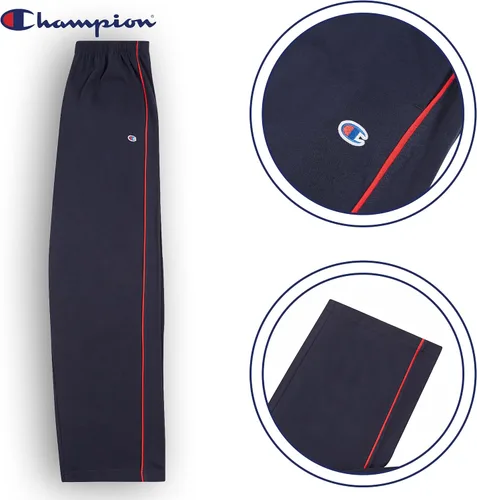 Vista 2 de Champion Pantalones de descanso grandes y altos para hombre, pantalones deportivos ligeros de jersey