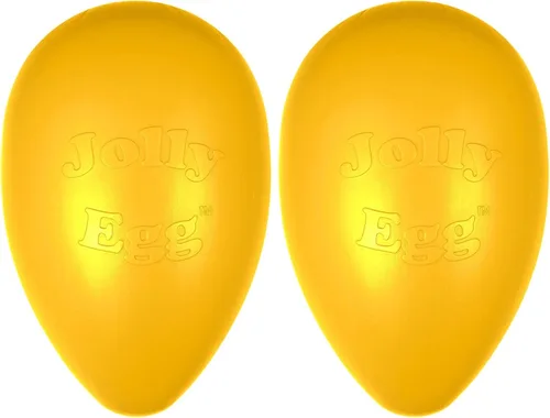 Vista 4 de Jolly Pets Jolly Egg - Juguete masticable de plástico para perros, 8 pulgadas, color morado Púrpura