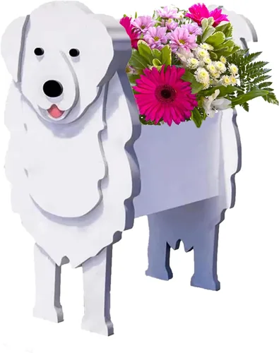 Vista 70 de Macetero de flores para perros, regalos para mujeres, bonitas macetas de PVC para perros, macetas para interiores y exteriores, maceta de jardín