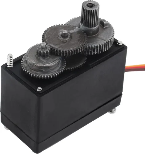 Vista 3 de Paquete de 2 servomotores MG995 ángulo de control de 180 grados engranaje de metal de alta velocidad servo motor para automóvil