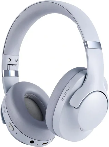 Vista 9 de Xmenha BT048S Auriculares inalámbricos y con cable sobre la oreja, negro, batería de 50 horas, Bluetooth 5.4, ANC, viajes y deportes
