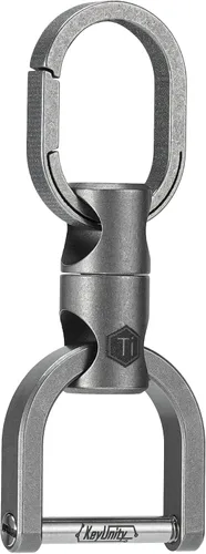 Vista 7 de KeyUnity Titanium Swivel Key Ring Keychain Connector