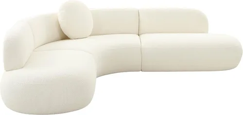 Vista 7 de TOV Furniture Broohah - Seccional de microespiga beige