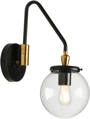 Vista 10 de Pathson Lámpara de pared industrial con brazo oscilante, lámpara de tocador de pared ajustable para baño, lámpara de pared cableada para mesita