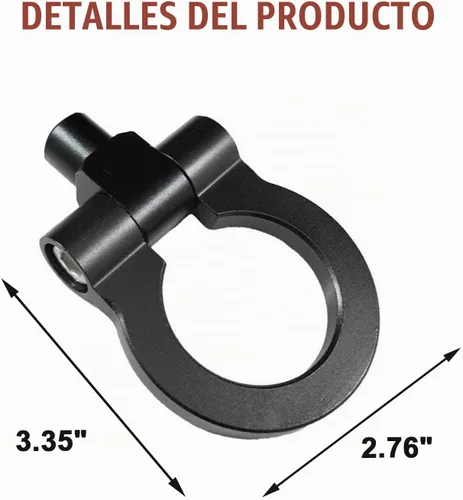 Vista 2 de Xotic Tech Sport Track Racing Style - Gancho de remolque CNC de aluminio con tornillo para parachoques delantero, compatible con Chevrolet Camaro 6ª