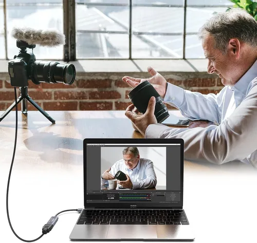 Vista 3 de Tarjeta de Captura de Video, Tarjeta de Grabación de Video Maravillosa 4K HDMI a 1080P USB C para Transmisión de Juegos, Grabador de TV