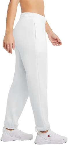 Vista 4 de Champion Powerblend Boyfriend - Pantalones deportivos para mujer, pantalones deportivos de forro polar de gran tamaño, pantalones deportivos