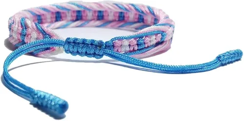 Vista 2 de LAMIBEE Pulsera tibetana con diseño de pansexualidad bisexual LGBT Proud Love Brazaletes de cuerda de amuleto y bohemio para mujeres y hombres hilo
