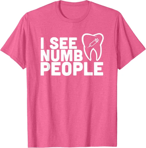 Vista 28 de I see Numb People - Camiseta de regalo para dentista dental, Negro, S
