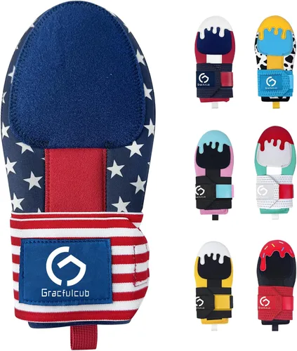 Vista 21 de Gracfulcub Guante deslizante de béisbol, guante deslizante de béisbol y softbol, diseño ergonómico que protege los dedos (gesto de bandera)
