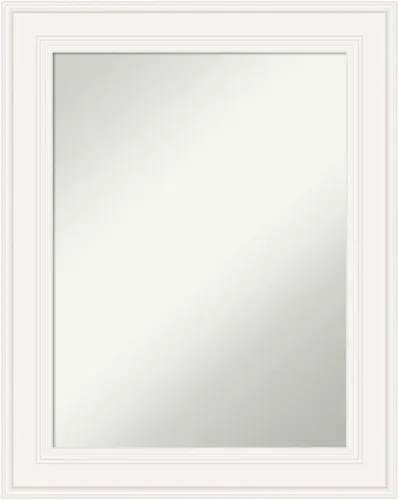 Vista 43 de Amanti Art Espejo de baño plateado para sobre el fregadero, espejo cuadrado de níquel cepillado de 30 x 30 pulgadas, marco moderno grande, se cuelga